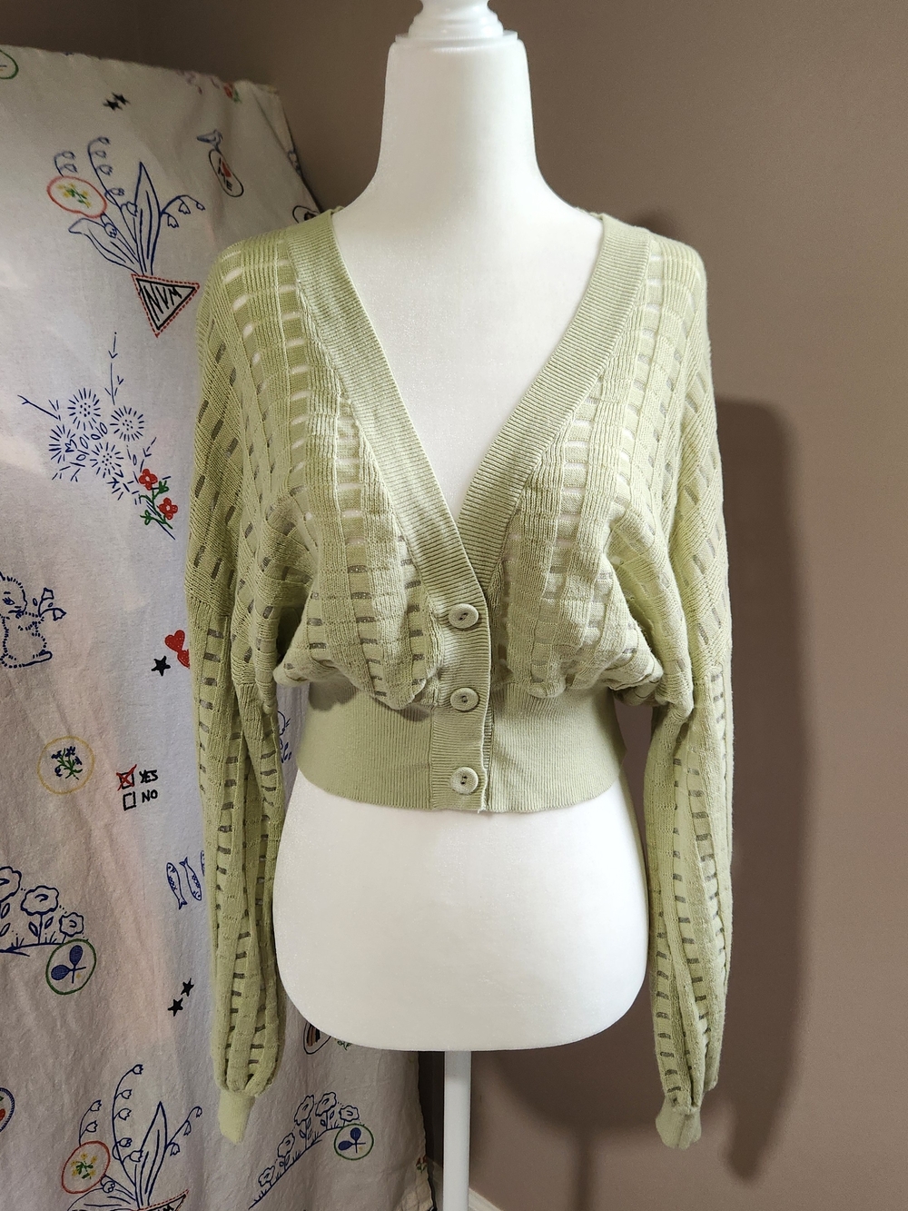 Forever 21 Open-Knit Cropped Cardigan